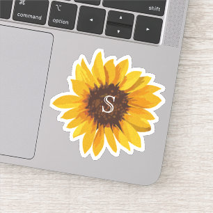 Sticker Aquarelle de tournesol