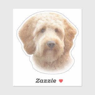 Sticker Aquarelle Goldendoodle