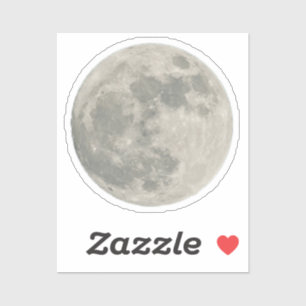 Sticker Aquarelle Lune Espace Extérieur Anniversaire Fête 