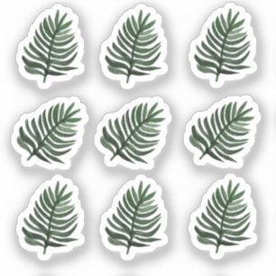 Sticker Aquarelle Monstera Feutre Jeu d'autocollants de ve