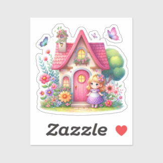 Sticker Aquarelle Ressort bébé Fée