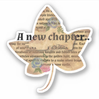 Sticker Aquarelle Vieux papier à scandale Vintage