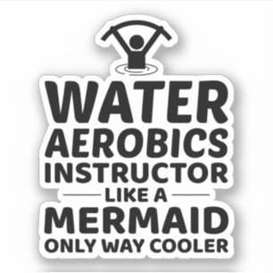Sticker Aquatique Aérobic Exercice aquatique Fitness