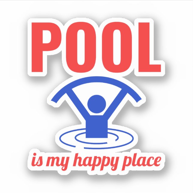 Sticker Aquatique Aérobic Exercice aquatique Fitness (Devant)