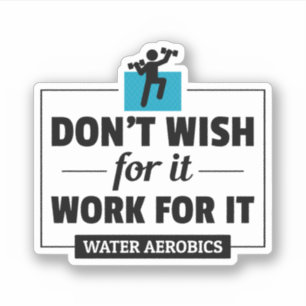 Sticker Aquatique Aérobic Exercice aquatique Fitness