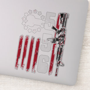 Sticker AR15 Rifle 2ème Amendement 556 - Ar-15