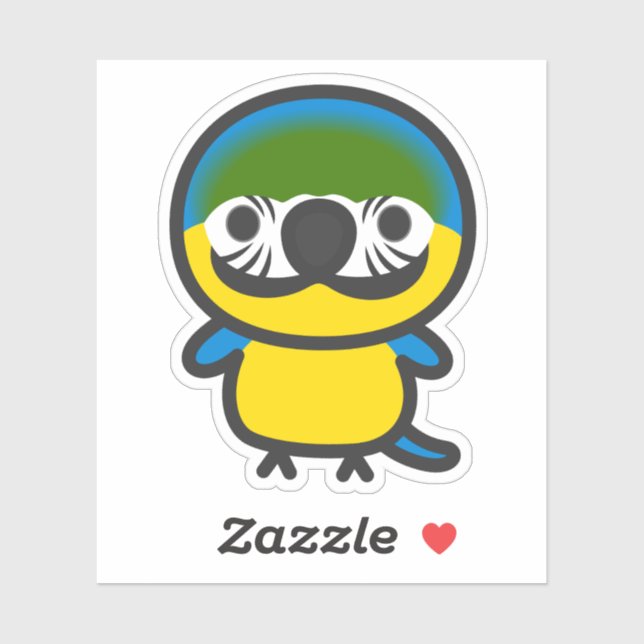 Sticker Ara araçanga (Feuille)
