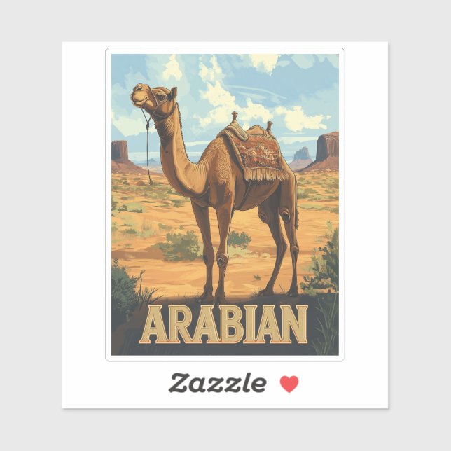 Sticker Arabian Desert Adventure - Camel (Feuille)