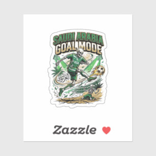 Sticker Arabie Saoudite Mode de but Skeleton Striker Natio