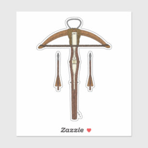 Sticker Arbalète médiévale avec boulons