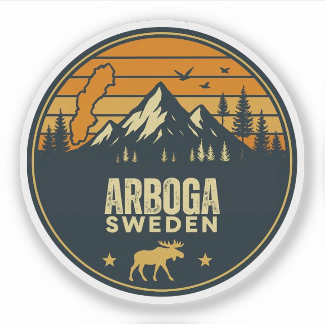 Sticker Arboga, Suède Sverige (Devant)