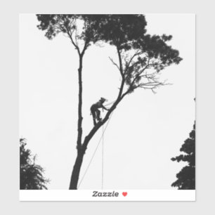 Sticker Arboriste au travail