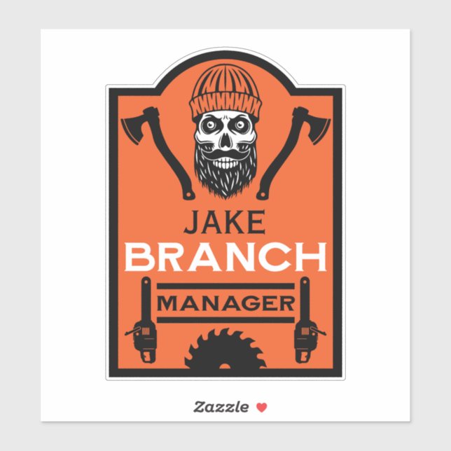 Sticker Arboriste Tree Surgeon (Feuille)