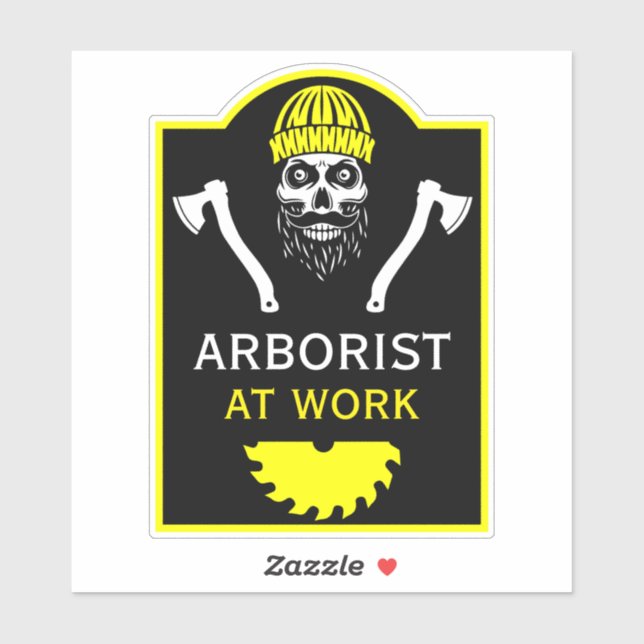 Sticker Arboriste Tree Surgeon (Feuille)