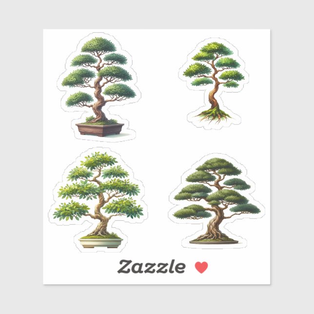 Sticker Arbre bonsaï (Feuille)