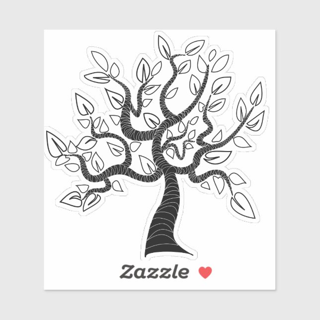 Sticker Arbre d'art (Feuille)