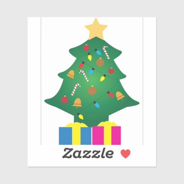 Sticker Arbre de Noël (Feuille)