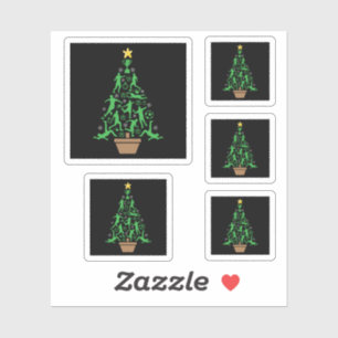 Sticker Arbre de Noël pour hommes de football