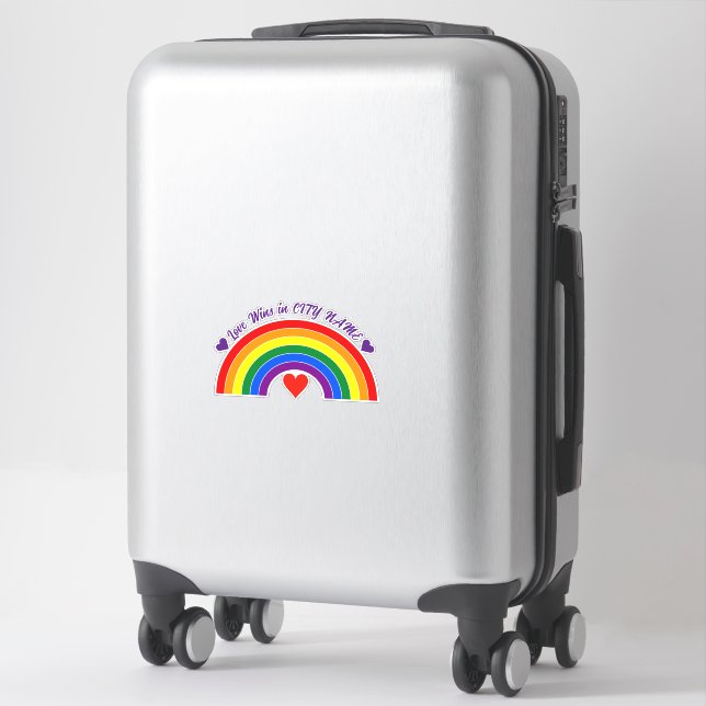 Sticker Arc en arc-en-ciel (Sur valise)