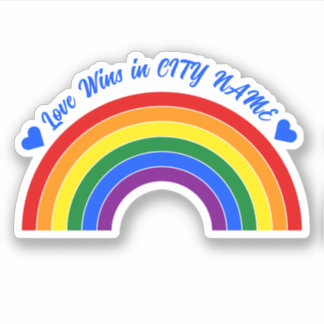 Sticker Arc en arc-en-ciel