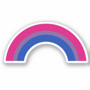 Sticker Arc-en-ciel bisexuel