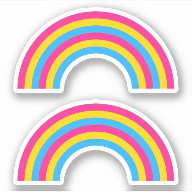 Sticker Arc-en-ciel Pan Pride (Devant)