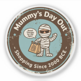 Sticker Archéologie drôle humour shopping