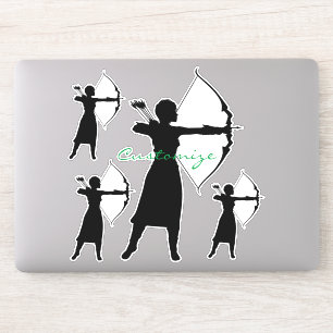 Sticker Archer Femme Silhouette Thunder_Cove