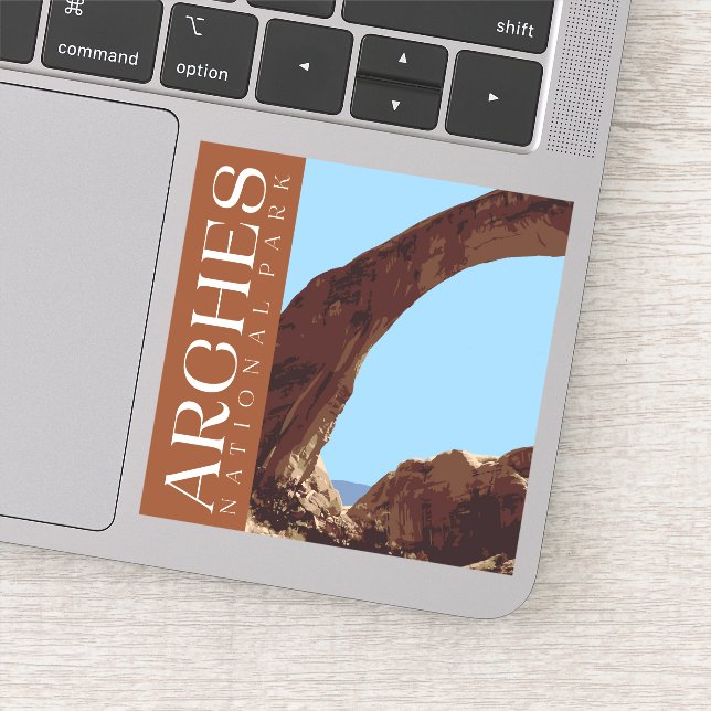 Sticker Arches, Décal Parc National (Détail)