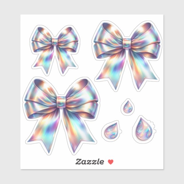 Sticker Arcs iridescents avec larmes (Feuille)