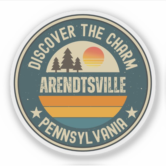Sticker Arendtsville, Pennsylvanie (Devant)