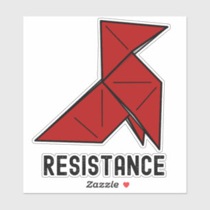 Sticker Argent Heist Résistance La Casa de Papel