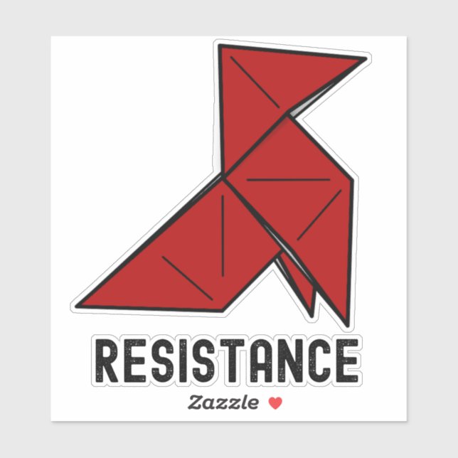 Sticker Argent Heist Résistance La Casa de Papel (Feuille)