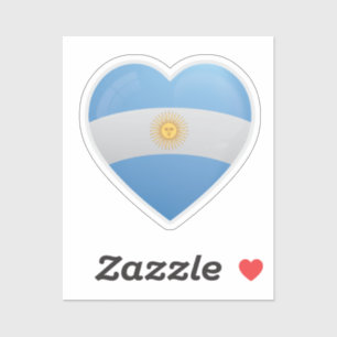 Sticker Argentine Love Flag