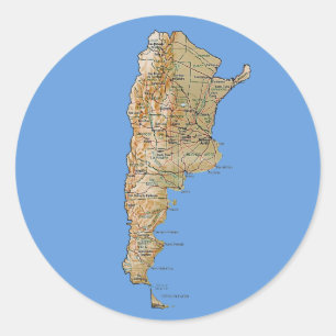 Sticker Argentine Map