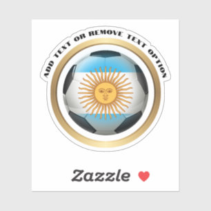 Sticker Argentine Soccer Ball Sports