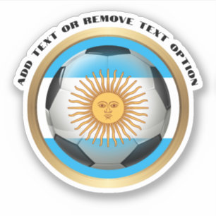Sticker Argentine Soccer Ball Sports