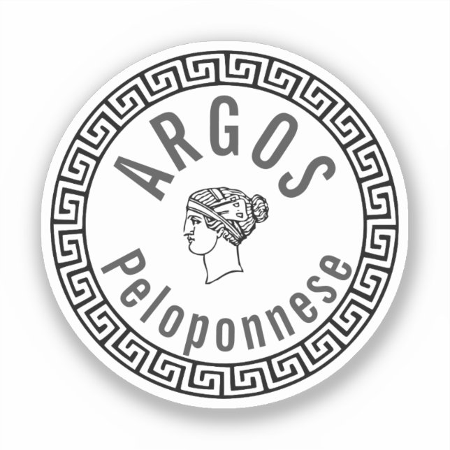 Sticker Argos - Péloponnèse (Grèce) (Recto)