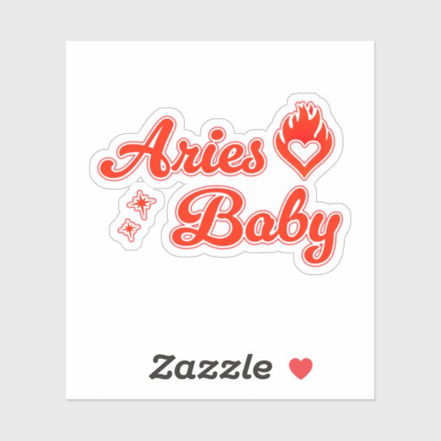 Sticker Aries baby  (Feuille)