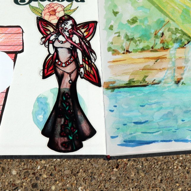 Sticker Aries Zodiac Fée Déesse Astrologie Fées (Créateur téléchargé)