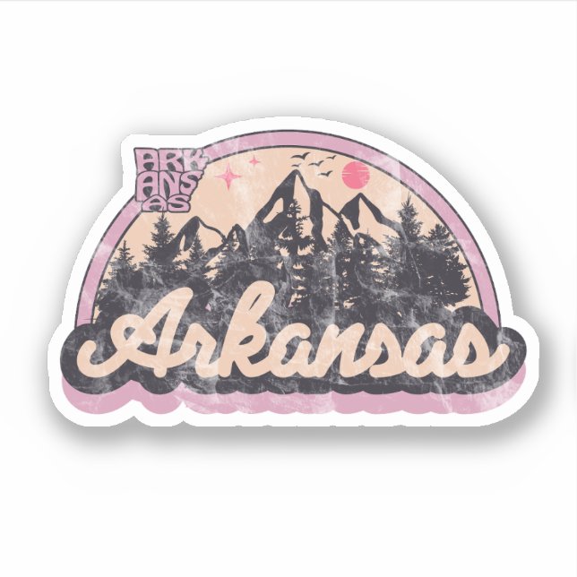 Sticker Arkansas State Vintage  (Devant)