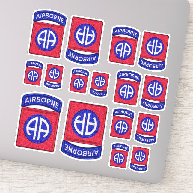 Sticker Armée 82e Division aéroportée de l'ABN Fort Bragg  (Détail)
