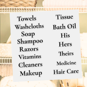 Sticker Armoire de salle de bain Vinyl personnalisable