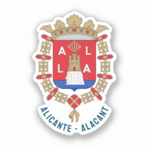 Sticker Armoiries d'Alicante - Alacant, Espagne