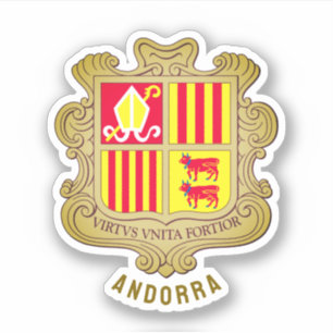 Sticker Armoiries d'Andorre
