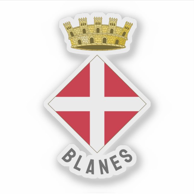 Sticker Armoiries de Blanes, Catalogne (Devant)
