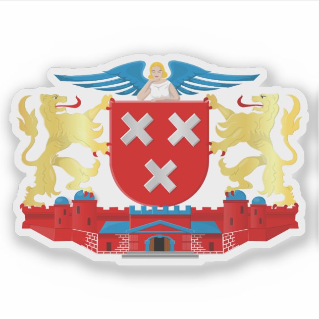 Sticker Armoiries de Breda, la Pays-Bas (Devant)