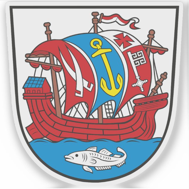 Sticker Armoiries de Bremerhaven, Allemagne (Devant)