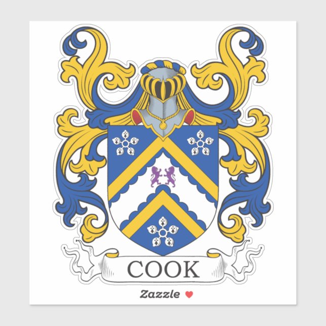 Sticker Armoiries de Cook (Feuille)