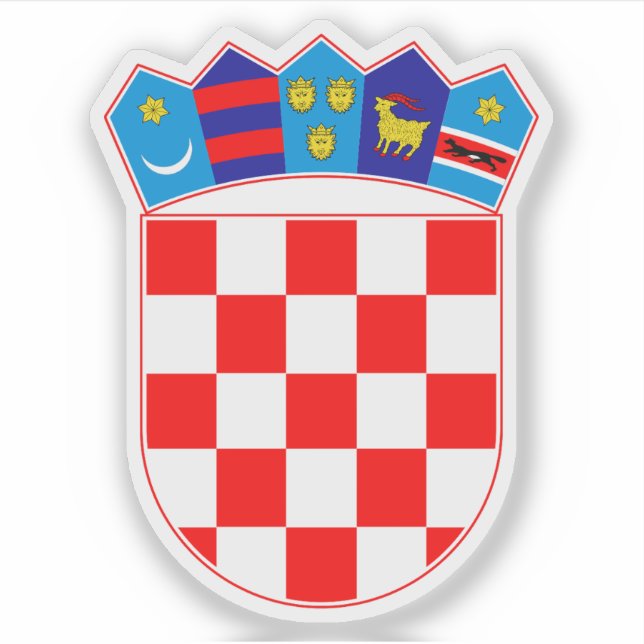 Sticker Armoiries de Croatie (Devant)